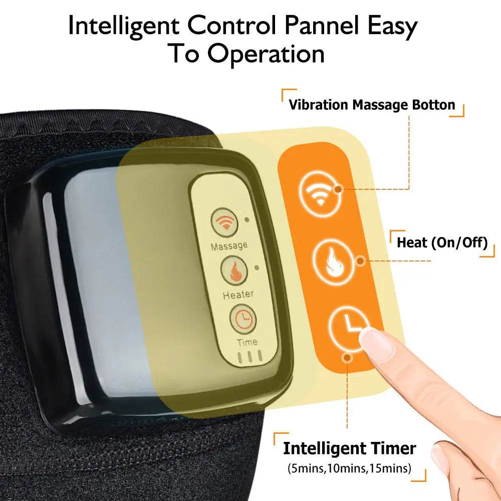 Electric Infrared Heating Knee Massager Wrap Elbow Joint Support Vibration Therapy Physiotherapy Machine Pain Relief Massageador - ProTrendyz