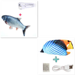 Electric Funny Cat Simulation Fish Beating Usb Jumping Cat Toy - ProTrendyz