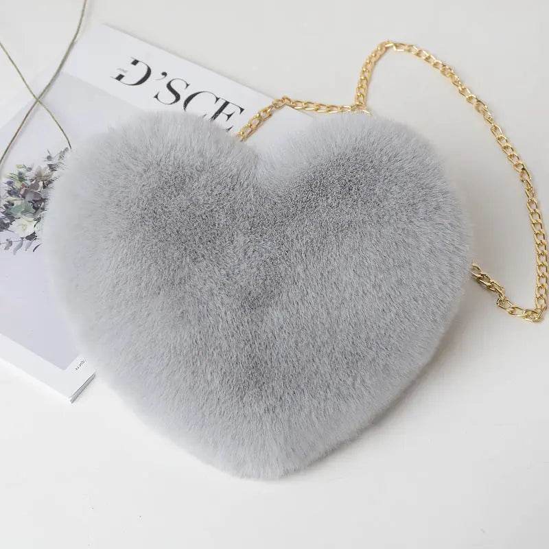 Love Bags For Women Plush Chain Shoulder Bags Valentine's Day Party Bag US - ProTrendyz