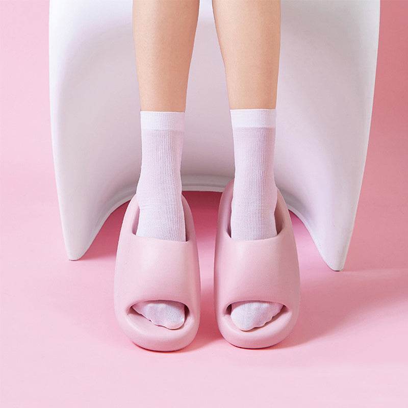 New Bread Shoes Soft Slippers Summer Candy Color Bsthroom Slippers - ProTrendyz