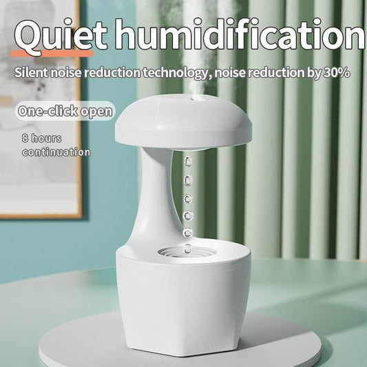 New Arrival Portable 800ml H2o Anti Gravity Usb Air Water Droplet Cool Mist Smooth Sailing Aromatherapy Humidifier For Bedroom - ProTrendyz