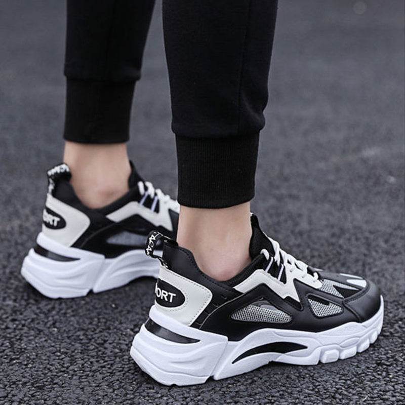 White Sneakers Men Non Slip Walking Running Shoes Sports - ProTrendyz