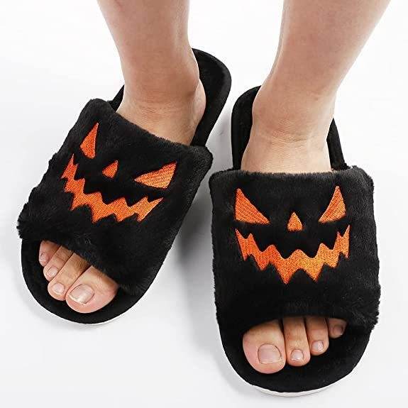Halloween Shoes Winter Cute Warm Home Slippers Women - ProTrendyz