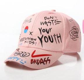 New WHAT Graffiti Baseball Cap Hip Hop Tide Hat Summer Travel Shade Caps Men Women Outdoor Sports Casual Hats Snapback Hats Gorr - ProTrendyz