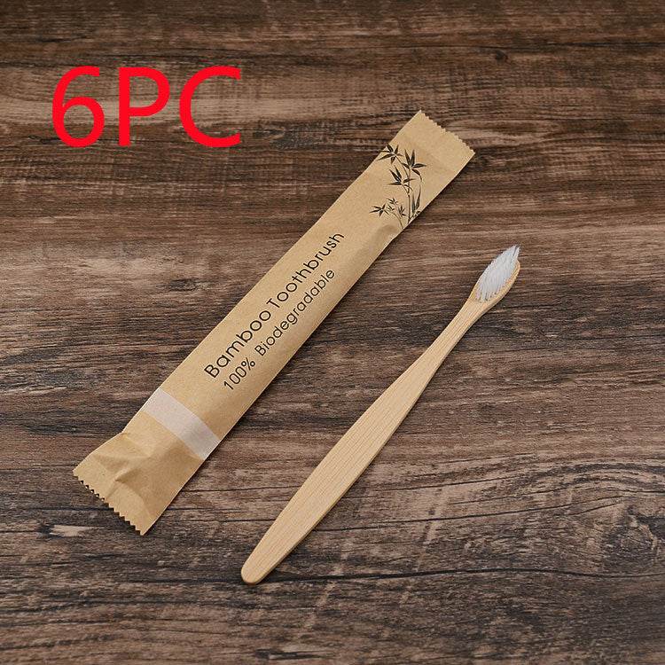 10Pcs Colorful Toothbrush Natural Bamboo Tooth Brush Set Soft Bristle Charcoal Teeth Eco Bamboo Toothbrushes Dental Oral Care - ProTrendyz