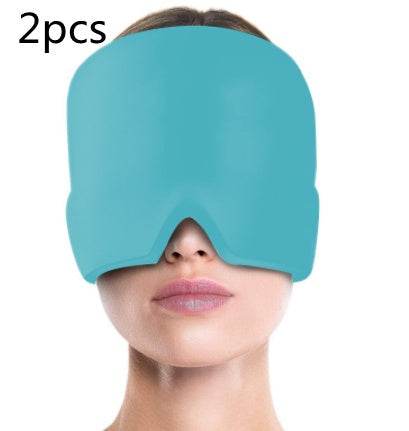 Ice Compress Headache Eye Mask Hat Relief For Migraines, Stress, And Tension Massage Tool - ProTrendyz