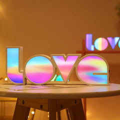 Valentines Day Decor LED LOVE Light Valentines Day Gift For Girlfriend Bithday Wedding Party Decoration Romantic Wedding Decor - ProTrendyz