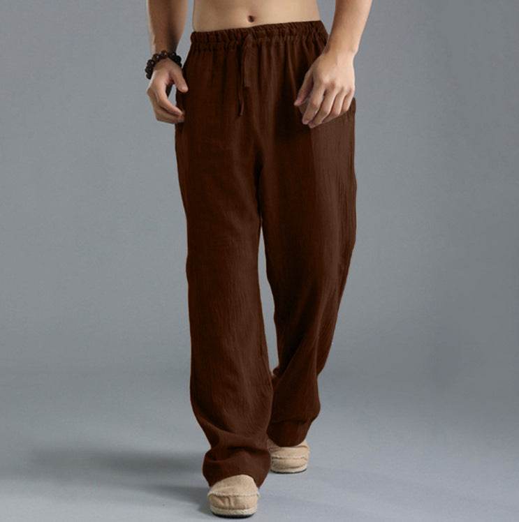 Men's Breathable Linen Loose Casual Sports Pants - ProTrendyz