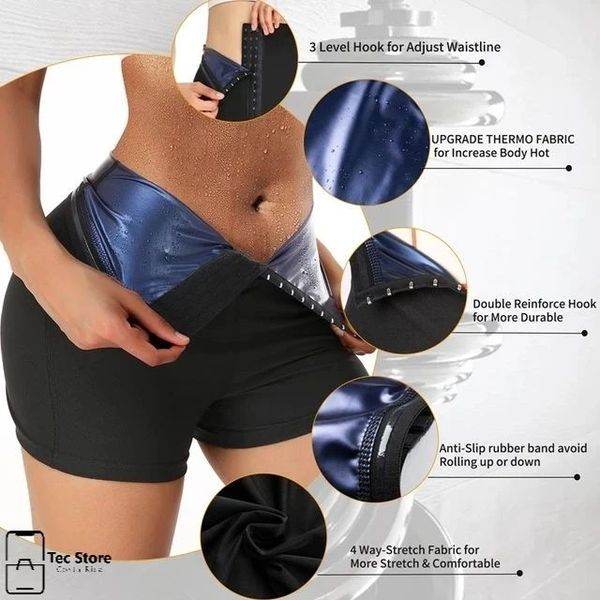 Slimming Pants Waist Trainer Shapewear Tummy Hot Thermo Sweat Leggings Fitness Workout Sweat Sauna Pants Body Shaper - ProTrendyz
