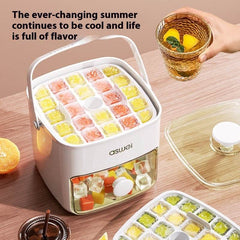 Large Capacity Ice Storage Household Food Grade Pressing Ice Cube Mold Ice Maker - ProTrendyz