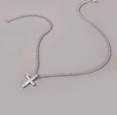 Cross Pendant Necklaces For Women Men Punk Hiphop Rope Chain On Neck Rapper Jewelry US - ProTrendyz