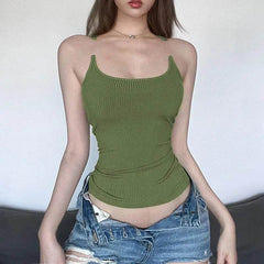 Y2K Invisible Camisole Vest Ins Fashion Slim U-neck Top Summer Women's Clothing - ProTrendyz