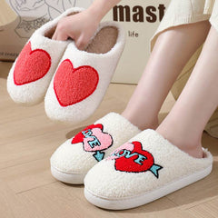 Women's Home Slippers Fashion Plush House Shoes For Valentine's Day - ProTrendyz