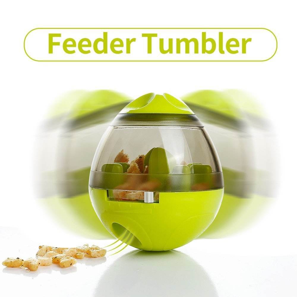 Dog Food Balls Tumbler Pet Puppy Feeder Dispenser Bowl Toy Leak Food Interactive Pet Tumbler Feeder Food Automatic Dispenser Bowl Interactive Balls - ProTrendyz