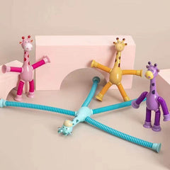 Giraffe Tubes Sensory Toys Novelty Spring Fidget Toy Stretch Tube Stress Relief Toy For Kid Birthday Gift Party Favors - ProTrendyz