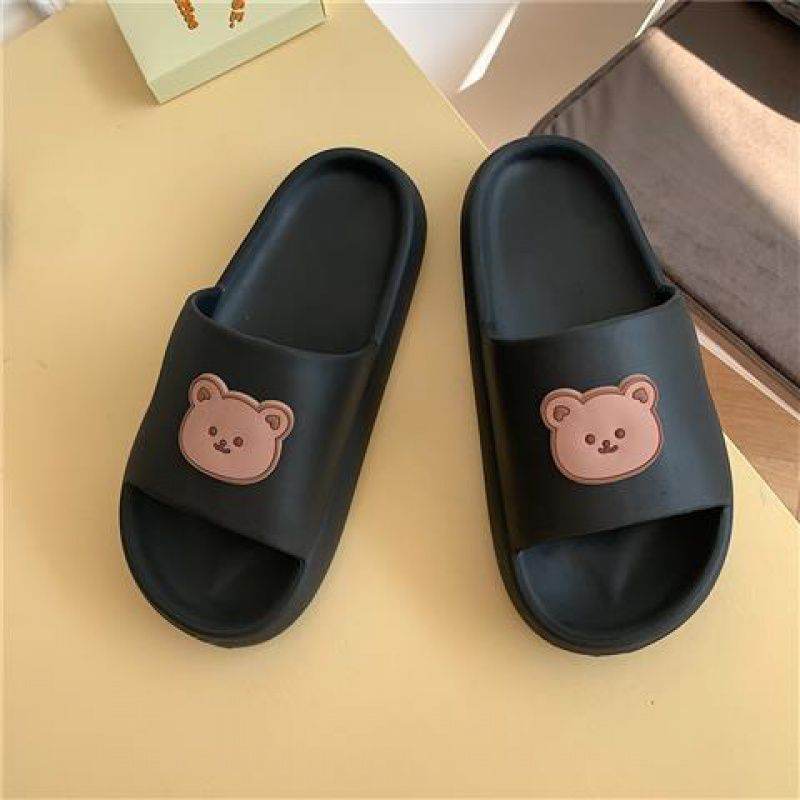 W Bear Slippers Female Home Non-slip Bathing Indoor And Outdoor Wear Soft Bottom Comfortable Sandals Male - ProTrendyz