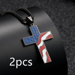 Flag Cross Necklace - ProTrendyz