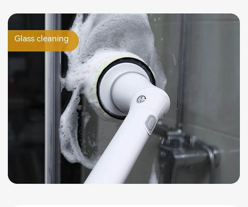 Electric Scrubber Cleaning Wall Long Handle Elbow Telescopic Multifunction Cleaning Brush - ProTrendyz