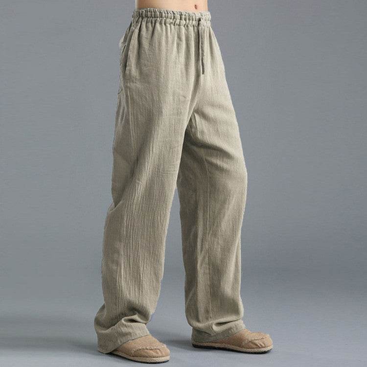 Men's Breathable Linen Loose Casual Sports Pants - ProTrendyz