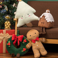 Christmas Gingerbread Man Igloo And Christmas Tree Plush Toy - ProTrendyz
