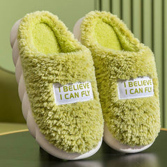 Warm Plush Slippers Home Shoes For Women Couple Winter Slippers - ProTrendyz