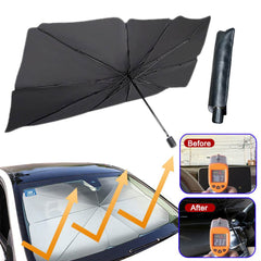Foldable Car Windshield Sun Shade Umbrella UV Protection Heat Insulation Parasol Auto Front Window Cover Interior Protector Summer Gadgets - ProTrendyz