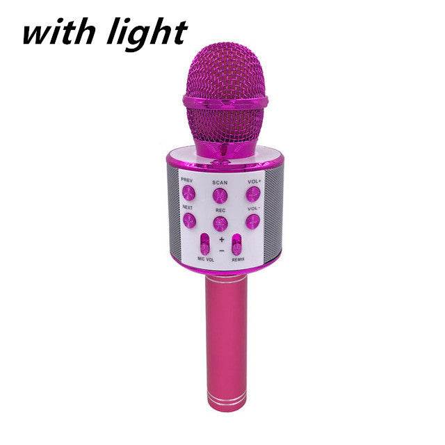 Wireless Microphone Portable Bluetooth Mini Home Ktv For Music Playing Singing Speaker Player - ProTrendyz