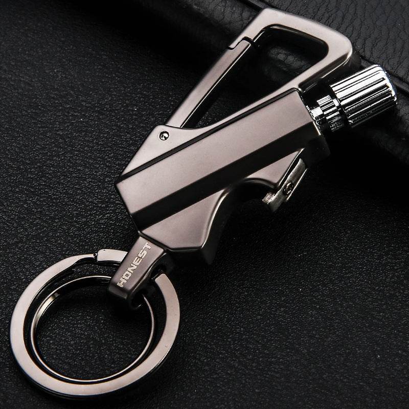 Creative Metal Keychain Lighter Wild Fire Ten Thousand Times Use Kerosene Lighters Gifts For Men - ProTrendyz