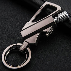 Creative Metal Keychain Lighter Wild Fire Ten Thousand Times Use Kerosene Lighters Gifts For Men - ProTrendyz