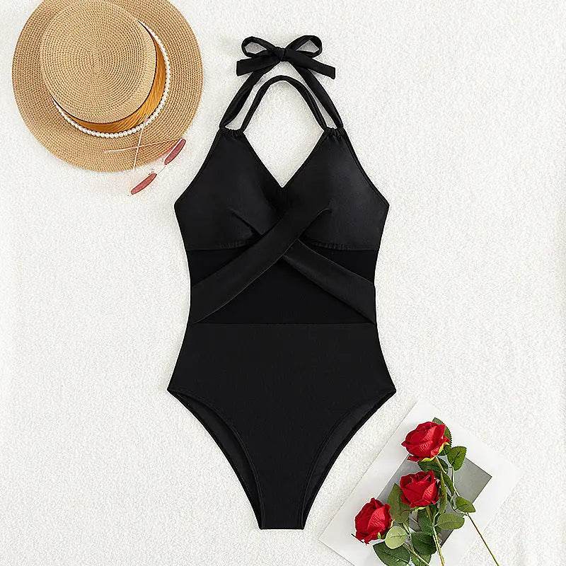 New Fashion One-piece Swimsuit Solid Color - ProTrendyz