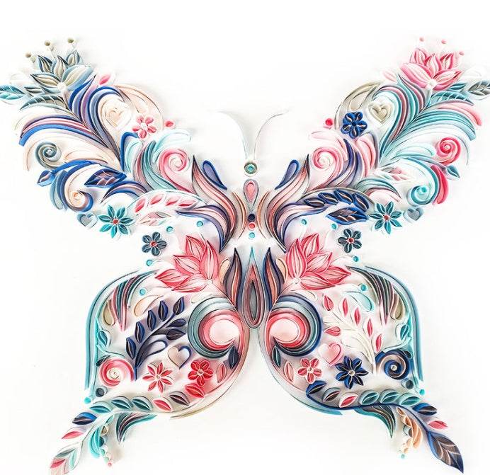20 Inch Butterfly Quilling Illustration Material Pack Slot - ProTrendyz