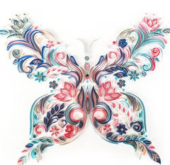 20 Inch Butterfly Quilling Illustration Material Pack Slot - ProTrendyz