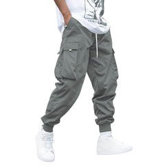 Multi-pocket Cargo Pants Men's Casual Hip-Hop Drawstring Trousers Outdoor Streetwear Sports Pant - ProTrendyz