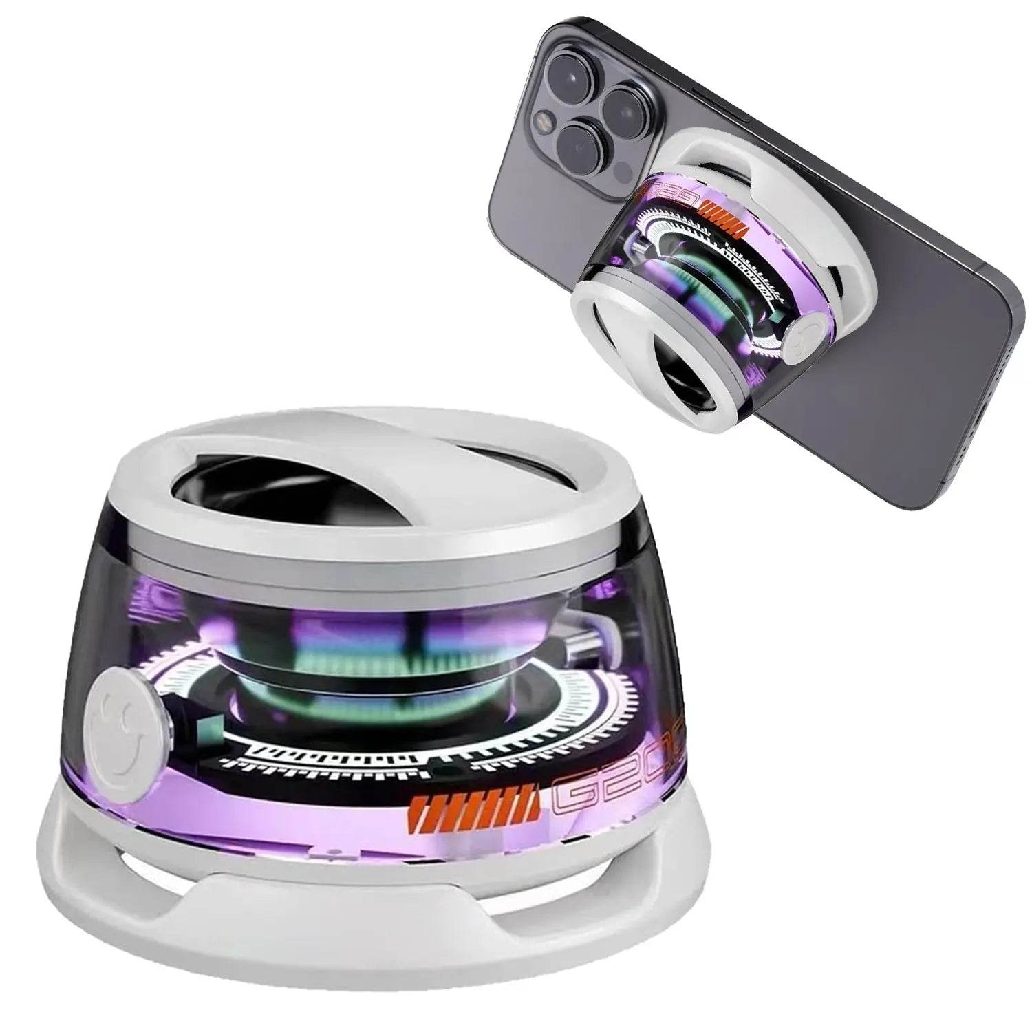 Portable Bluetooth Speaker G200 RGB Lighting Speaker BT5.3 Mini Sound Box 7 Hours Playback Magnetic Phone Holder - ProTrendyz