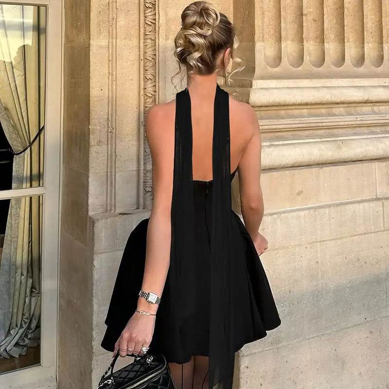 Sexy Tube Top Dress With Back Zipper Design Ins Fashion Short Dress For Party Clothing Women - ProTrendyz