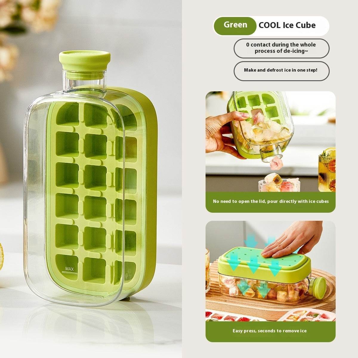 One-Click Molding Cooling Cup,Instant Ice Maker,Zero-Contact Design,Straw Included,Curling Mold,Portable & Stylish Chilled Drink - ProTrendyz