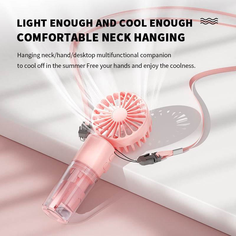 Portable Handheld Spray Fan 4-Speed Water Spray Mist Fan Summer Cooling Artifact USB Charging Summer Supplies Outdoor Mini Fan - ProTrendyz