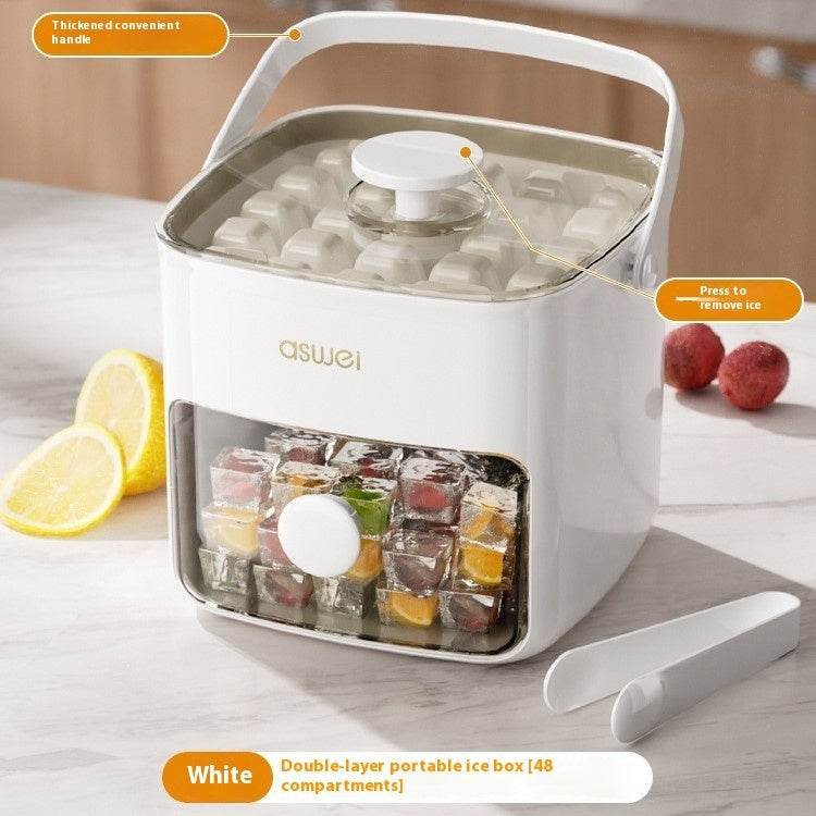 Large Capacity Ice Storage Household Food Grade Pressing Ice Cube Mold Ice Maker - ProTrendyz