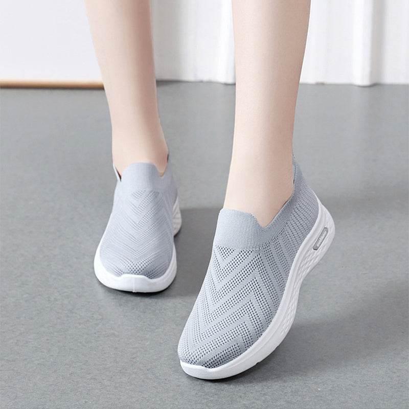 Casual Mesh Shoes Sock Slip On Flat Shoes For Women Sneakers Casual Soft Sole Walking Sports Shoe - ProTrendyz