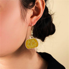 Halloween Earrings Cute Pumpkin Spooky Oil Drip Alloy Earrings Jewelry - ProTrendyz