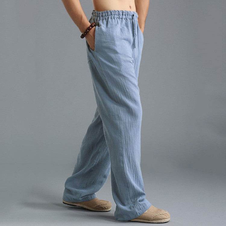 Men's Breathable Linen Loose Casual Sports Pants - ProTrendyz
