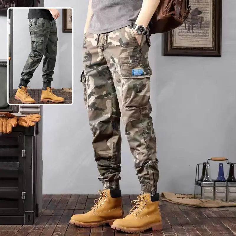 Camouflage Cargo Pants Men's Trousers With Pockets Fashion Casual Loose Tapered Pants - ProTrendyz