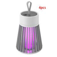 Electric-Shock Physical Mosquito Killer Light Purple Light Mosquito Trap Mosquito Killer Portable OutdoorBedroom USB Rechargeable Mosquito Trap - ProTrendyz