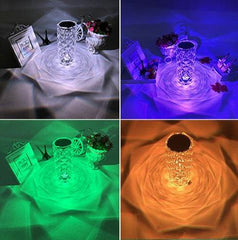 Creative Crystal Diamond Table Lamp Rechargeable Acrylic Bedroom Bedside - ProTrendyz