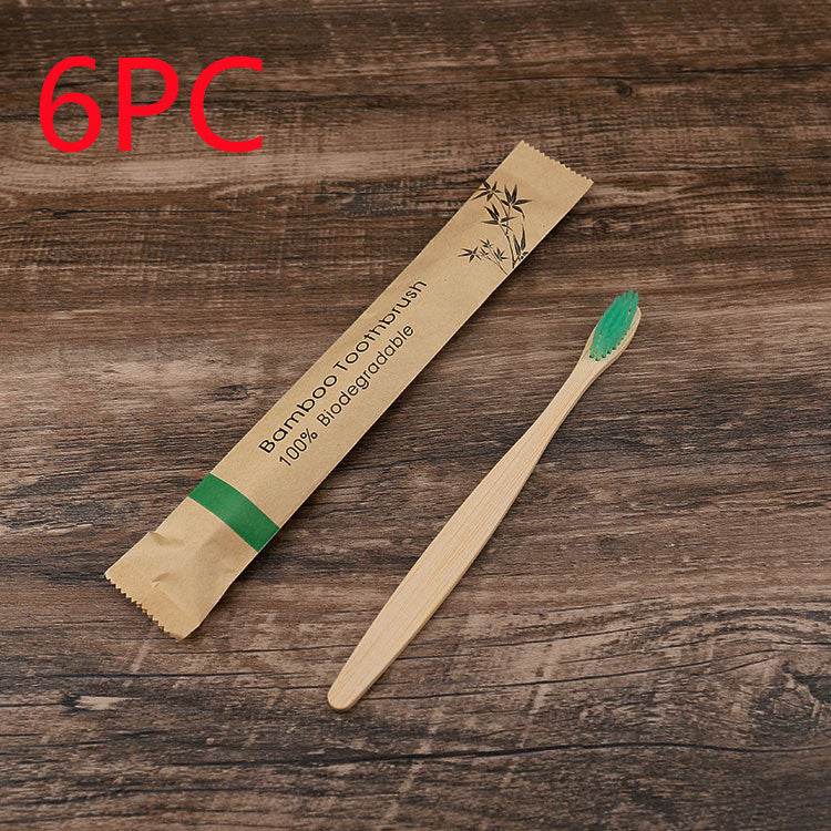 10Pcs Colorful Toothbrush Natural Bamboo Tooth Brush Set Soft Bristle Charcoal Teeth Eco Bamboo Toothbrushes Dental Oral Care - ProTrendyz
