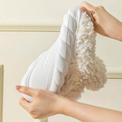 Winter Package Heeled Waterproof Home Indoor And Outdoor Wear Cute High Helper Cotton Slippers - ProTrendyz