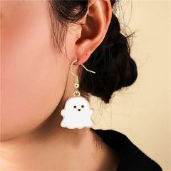 Halloween Earrings Cute Pumpkin Spooky Oil Drip Alloy Earrings Jewelry - ProTrendyz