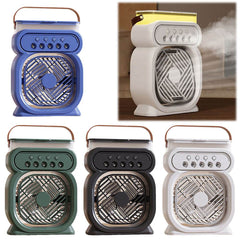 3 In 1 Portable Air Conditioner Evaporative Air Cooler LED Night Lights 3 Speeds Humidifier Fan For Home Office - ProTrendyz