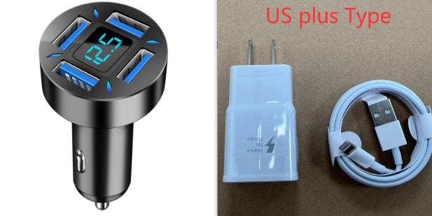 Four-port Car Charger 4USB Car Charger - ProTrendyz