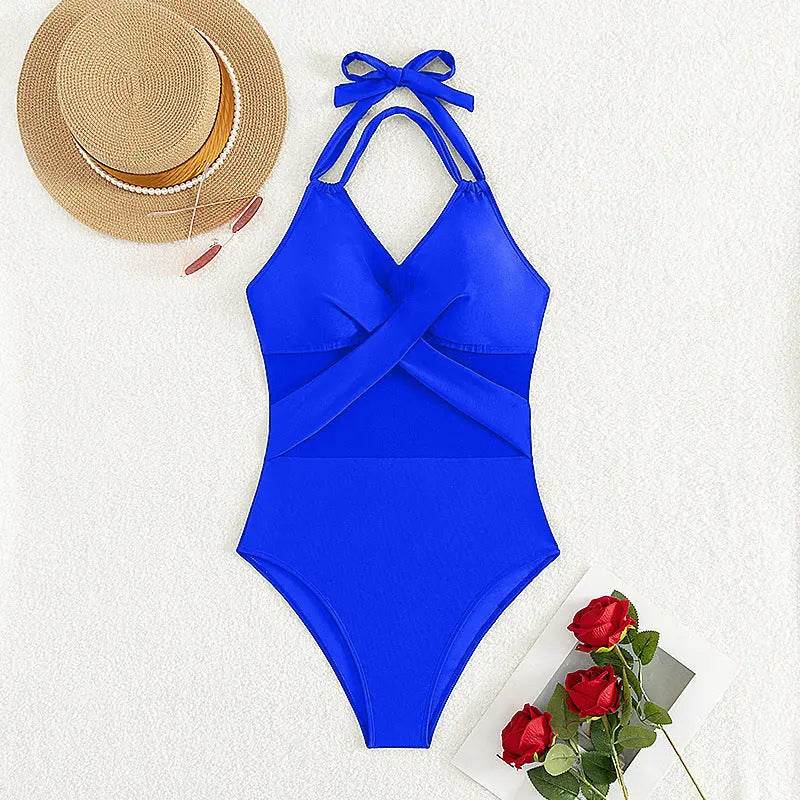 New Fashion One-piece Swimsuit Solid Color - ProTrendyz